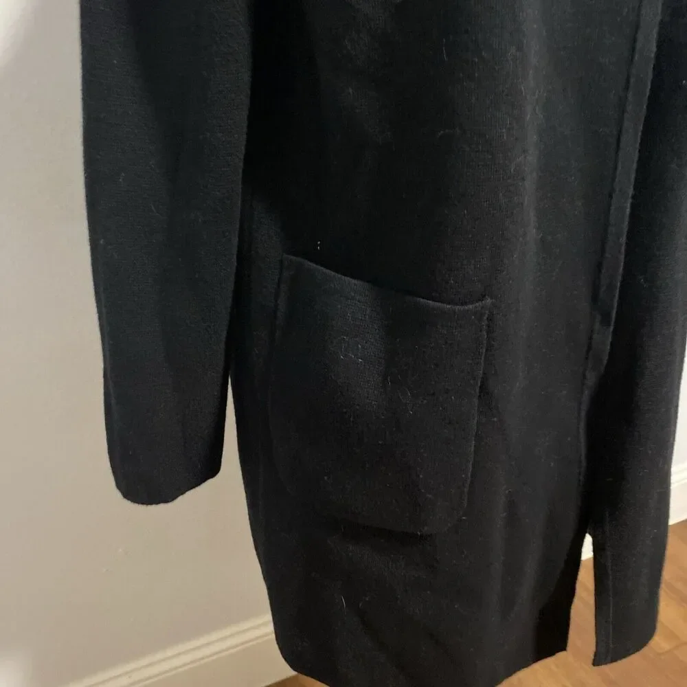J. Crew Juliette Collarless Sweater‎ Blazer Womens XS Open Front Minimalist